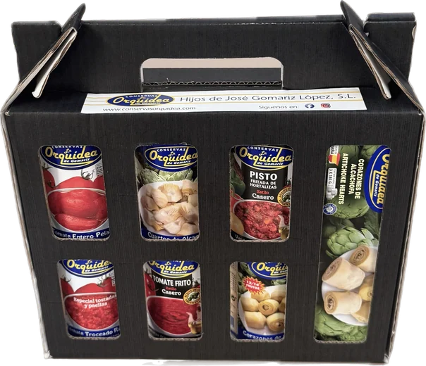 Tasting case with seven products
