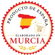 Product of Spain, made in Murcia seal